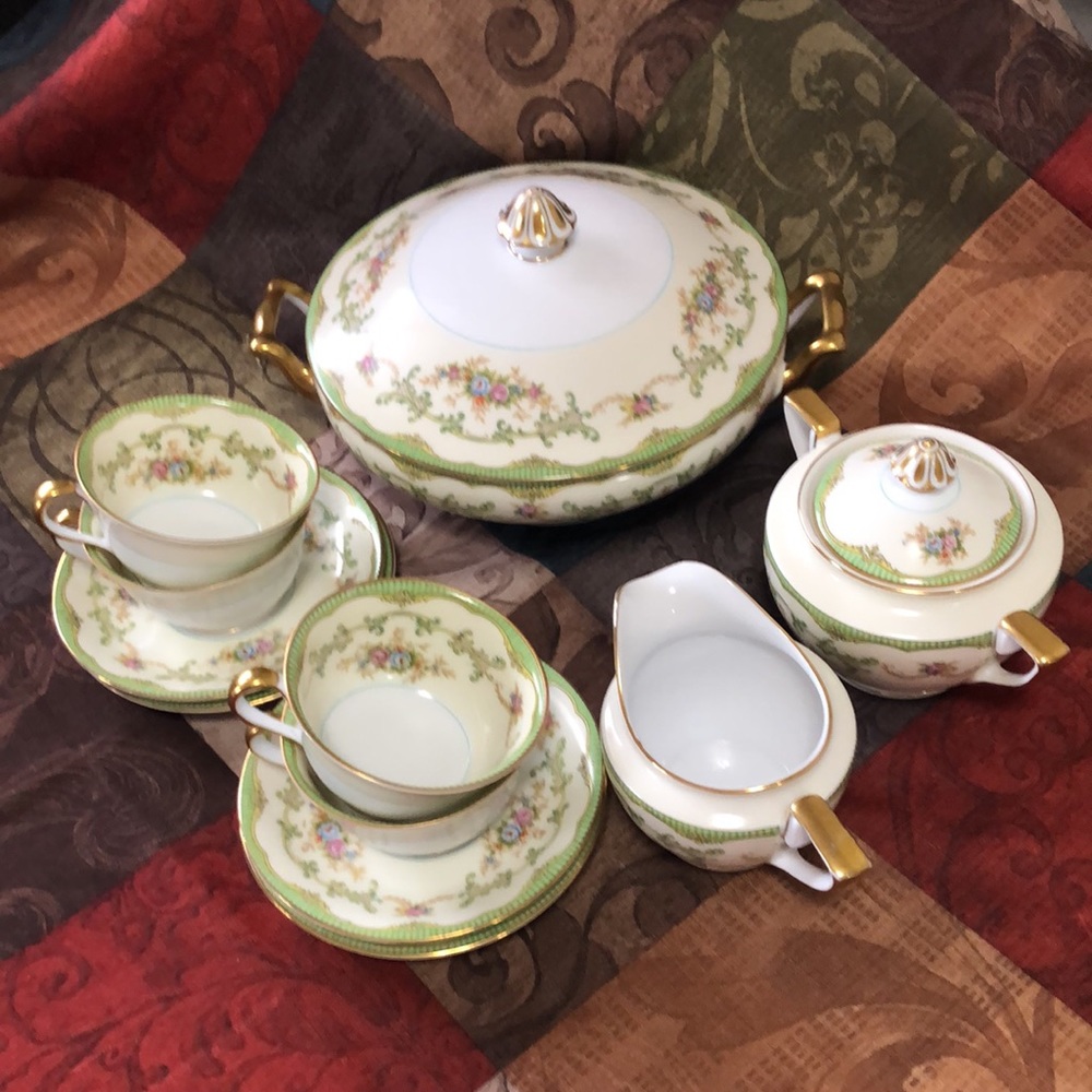 🌸Exquisite Antique Noritake Porcelain Dishes, Marlene Pattern🌸
